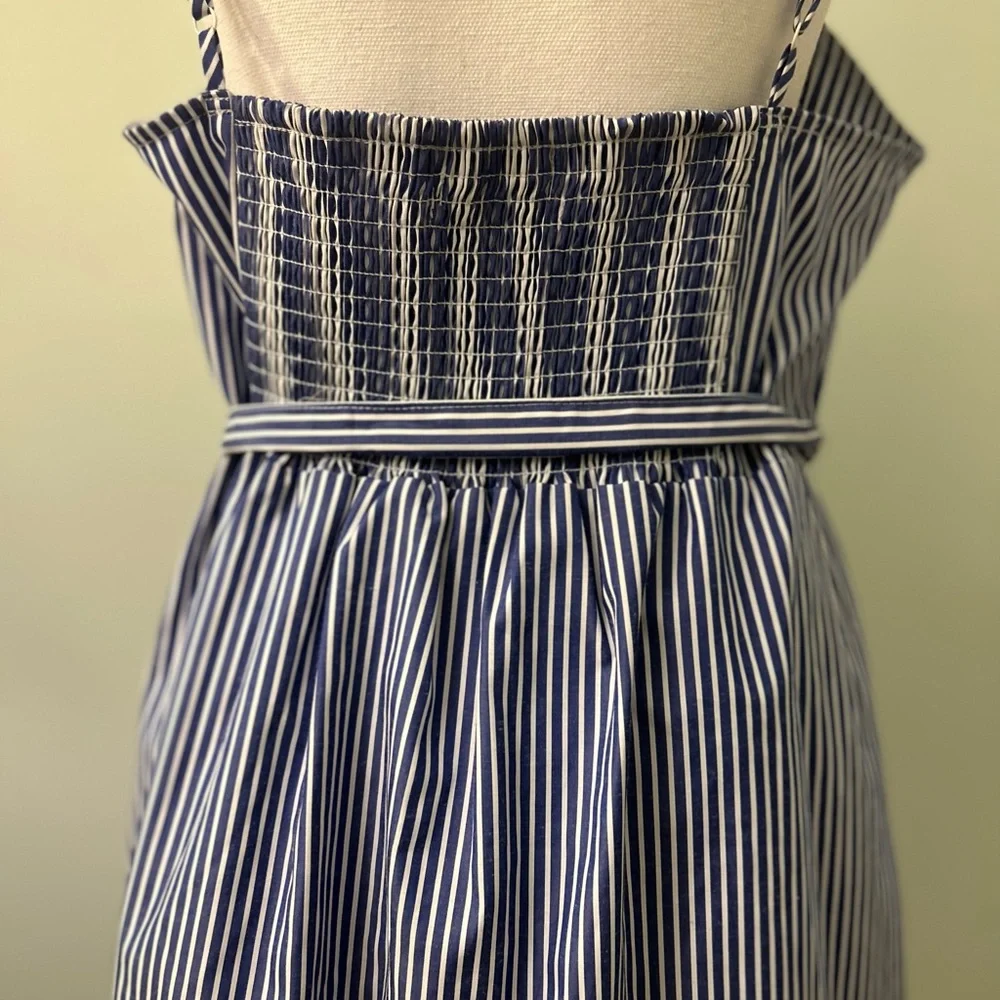 Urban Outfitters Blue and White Spaghetti Strap Dress - Picture 4 of 7